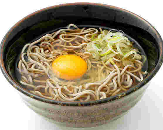 月見そばの見本