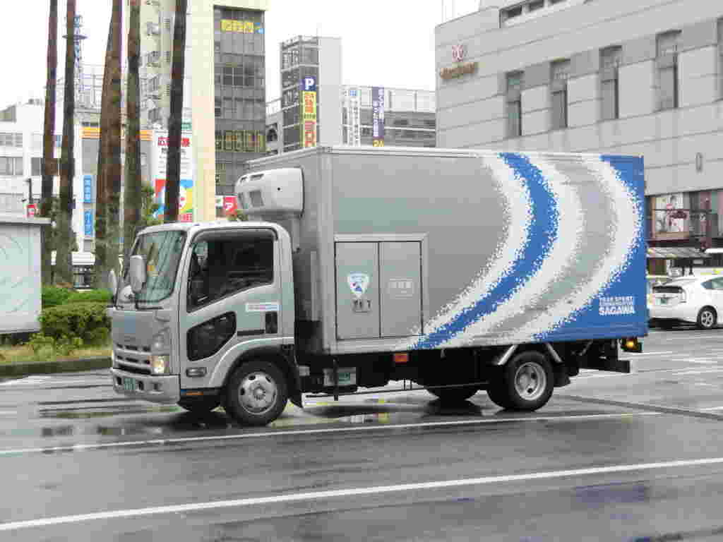 専用トラック走行中の様子。