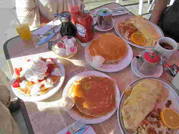 アメリカの朝食メニュー