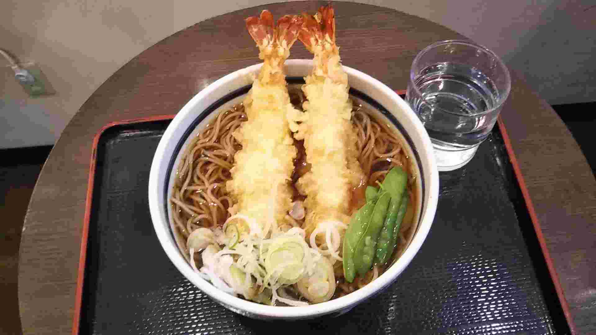 天ぷらそばの見本