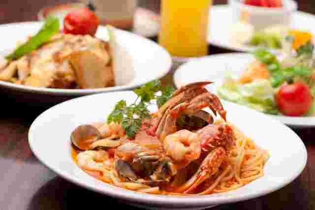 魚介のパスタ