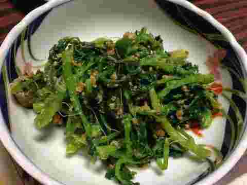クレソンの胡麻和え