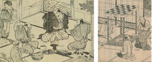 毛馬拳をしている様子を描いた江戸時代の絵