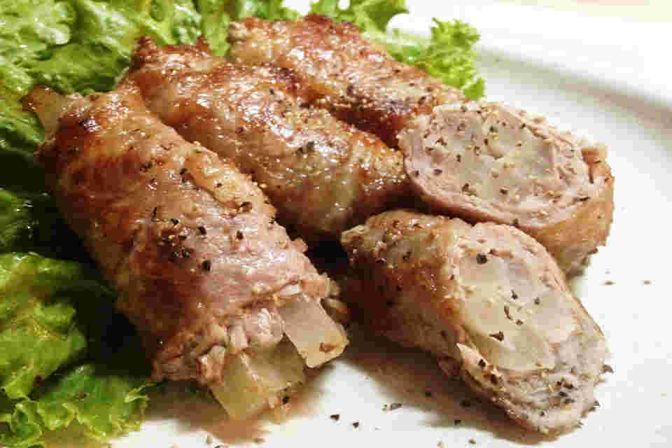 ヤーコンの肉巻