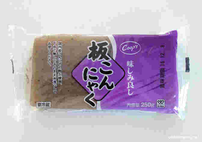 開封前の板こんにゃく