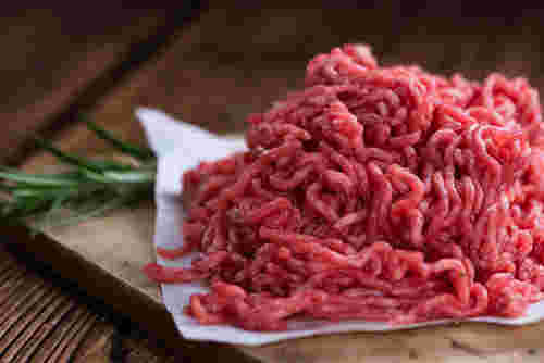まな板の上のひき肉
