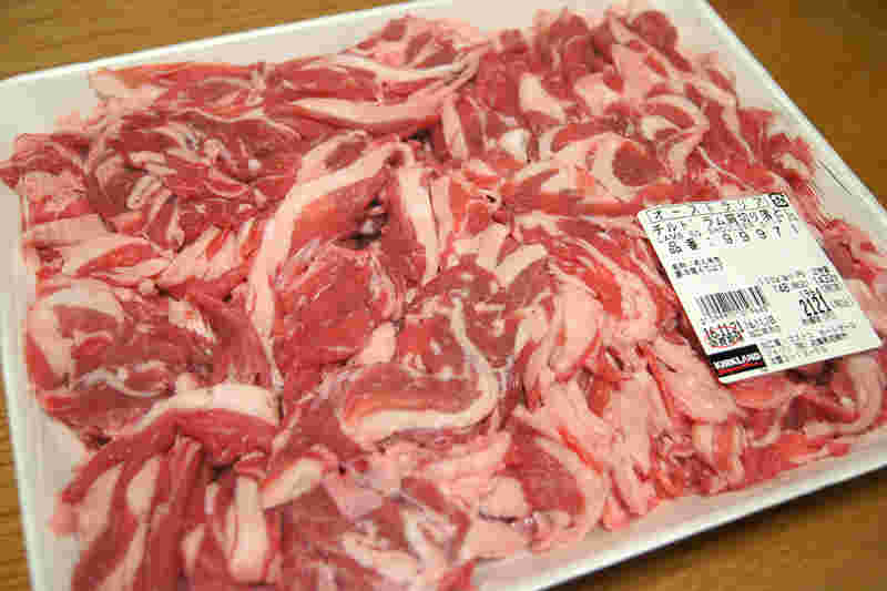 コストコのラム肉切り落とし