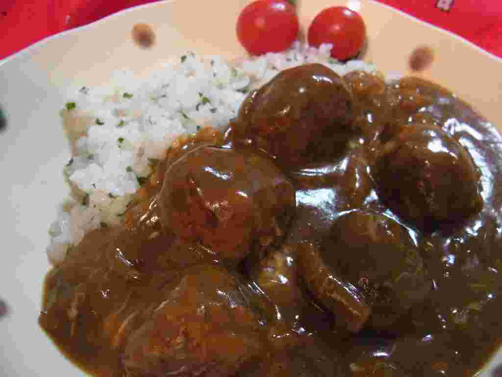 ミートボールカレー