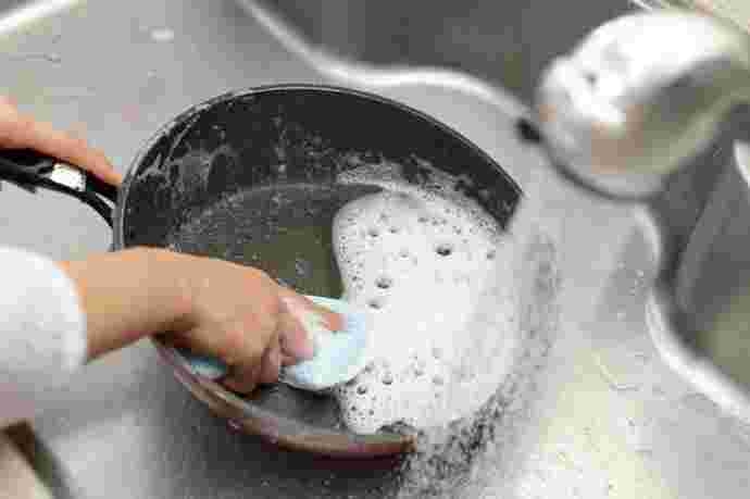 洗剤にも気をつけたいフライパン