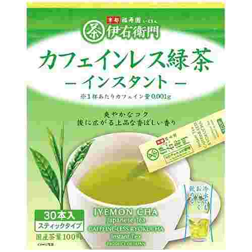 伊右衛門カフェインレス緑茶のパッケージ