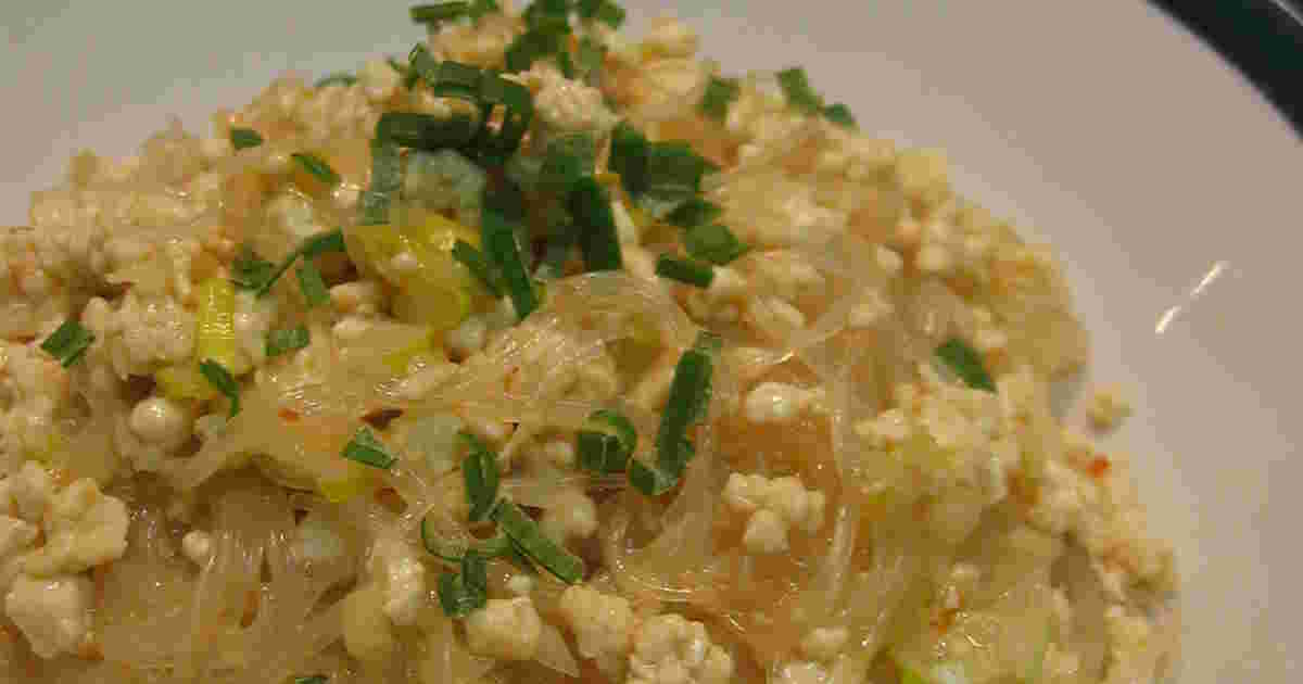 豆腐そぼろの麻婆春雨