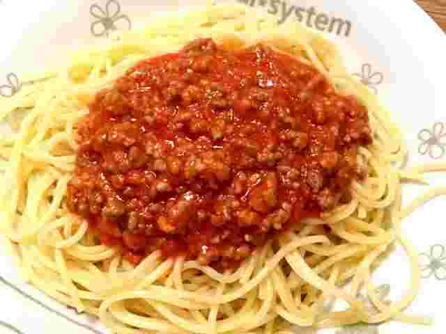 ミートソースパスタのイメージ