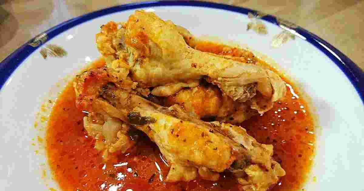 手羽元のコストコトマトソース煮込み