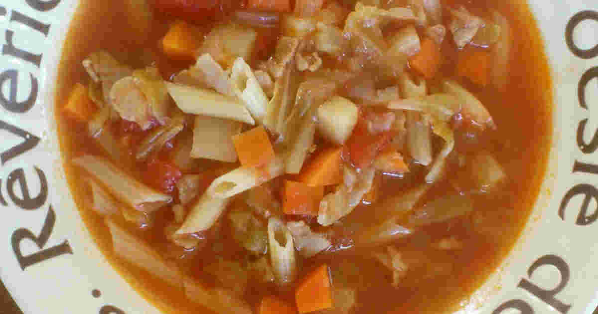 コストコソースで作るミネストローネ