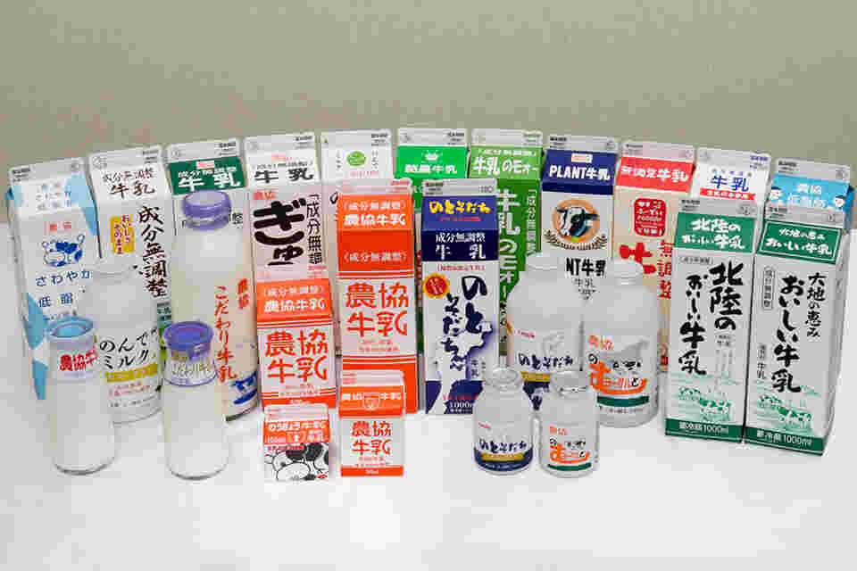 様々な牛乳製品