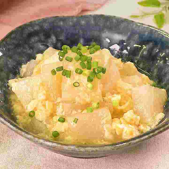 大根と卵のふわふわ塩あんかけ