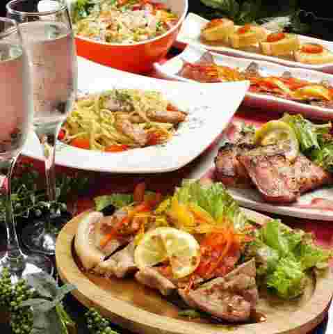 MITSUBAの肉、パスタ料理とお酒