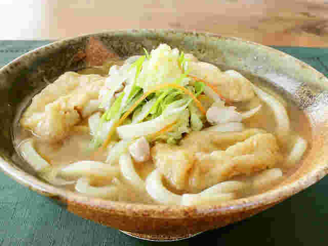 レンジで作るポカポカ生姜うどん
