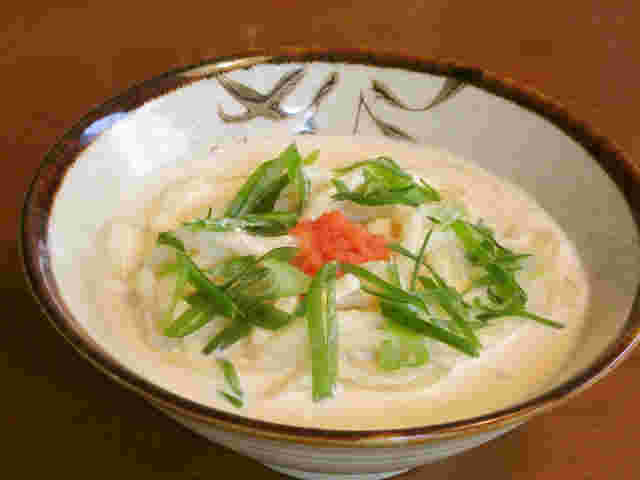 白みそ明太クリームうどん