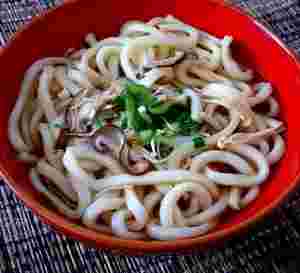 レンチンきのこうどん