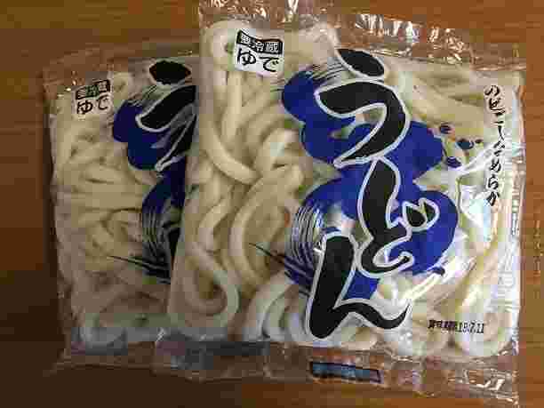 袋入りゆでうどん