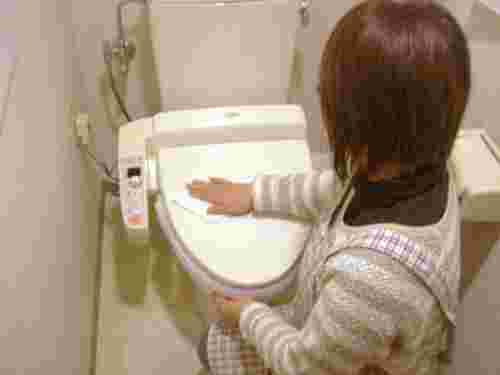 トイレ掃除の画像