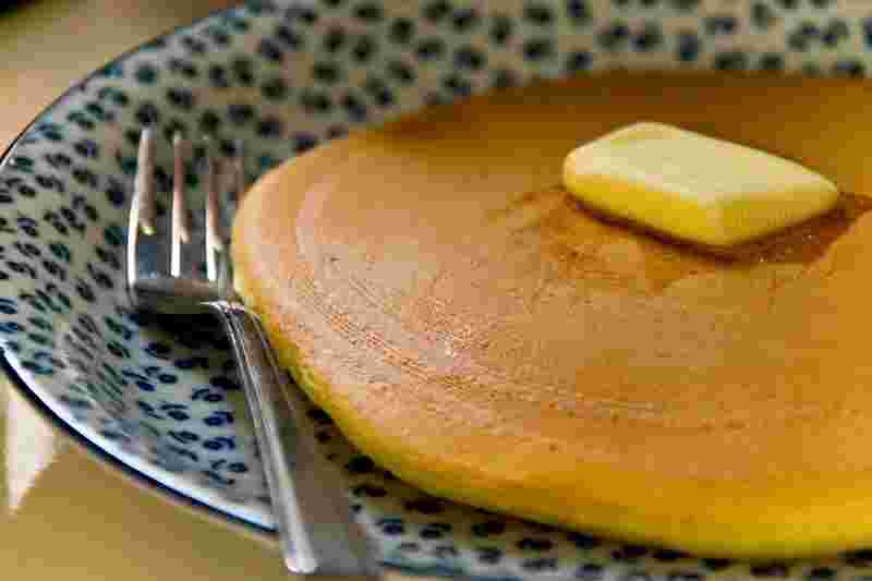 ホットケーキミックス代用した薄力粉のホットケーキ
