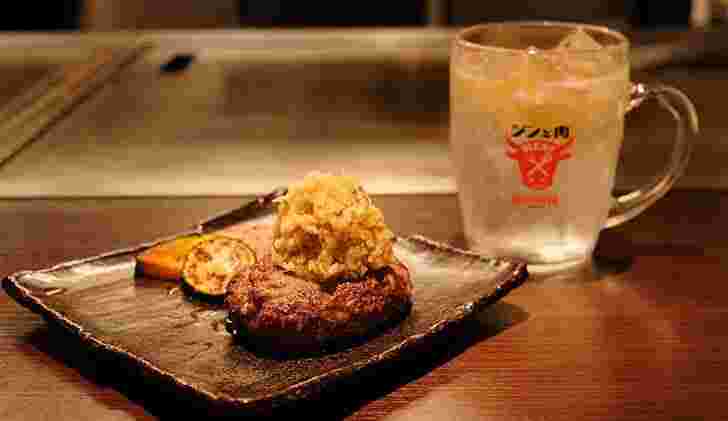 錦糸町にある鉄板焼ダイニングKUNIのハンバーグランチ