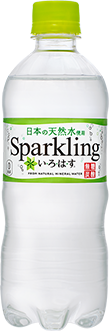 いろはすスパークリングのペットボトル