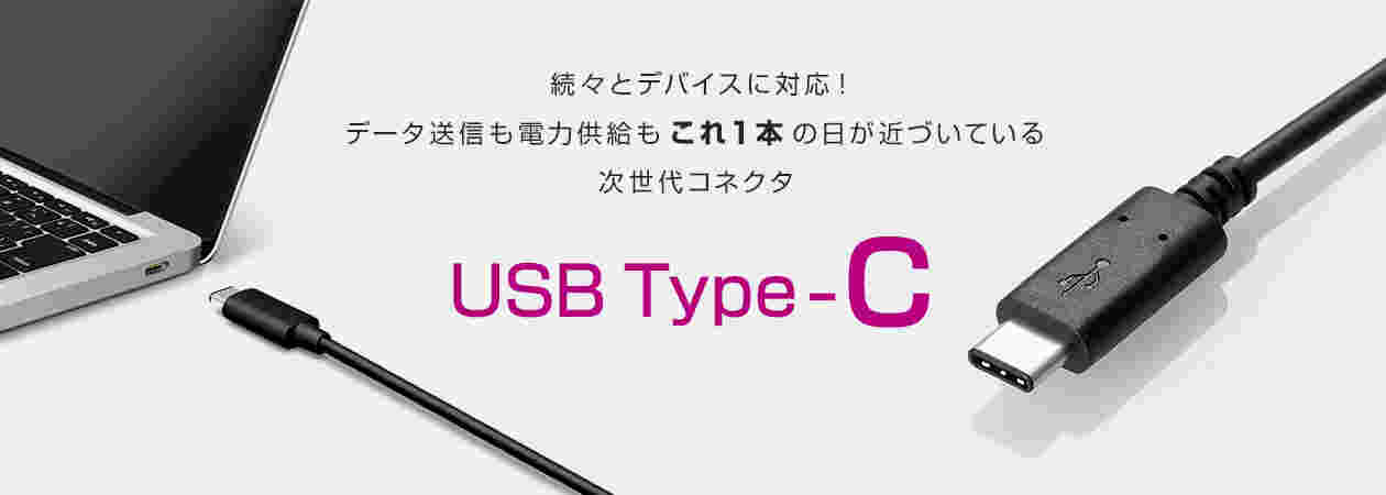 USB Type-Cケーブルが1本あれば良いという画像