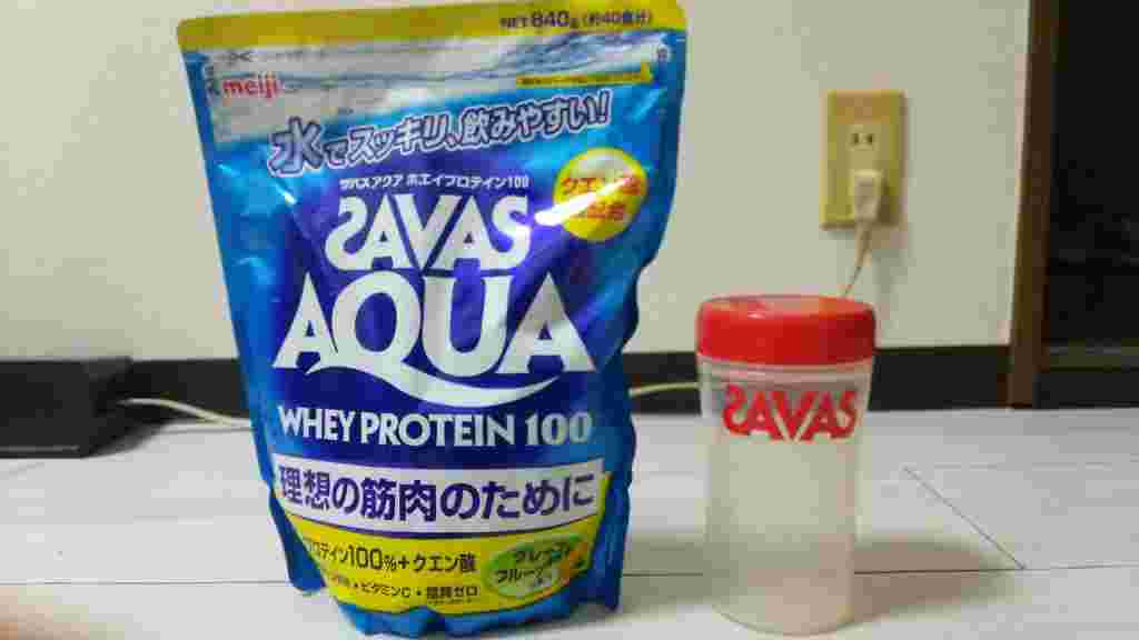 ドンキホーテで購入可能なザバスアクアホエイプロテイン100