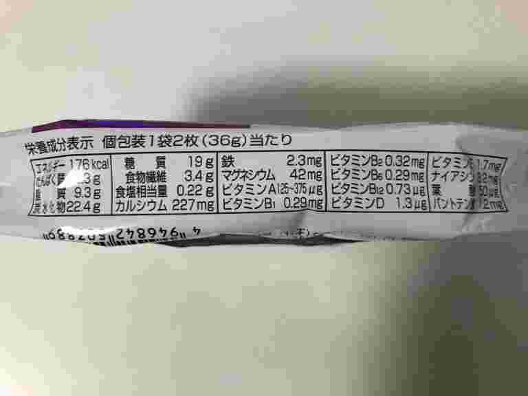 クリーム玄米ブランの糖質量