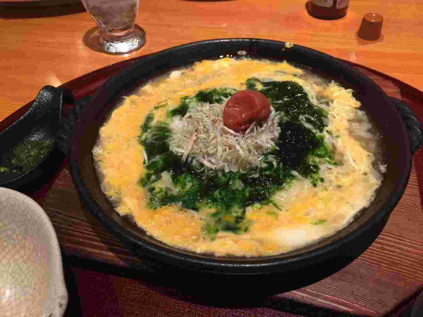 さわやかのおすすめランチランキング第10位「梅しらす雑炊」