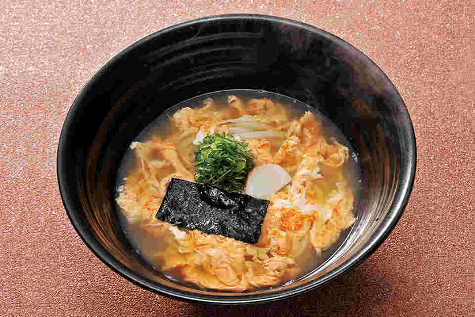 つるとんたんおすすめの玉子とじのおうどん