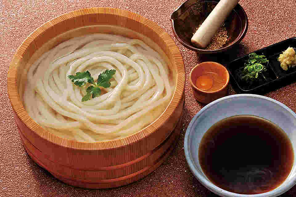 つるとんたんおすすめの釜あげのおうどん