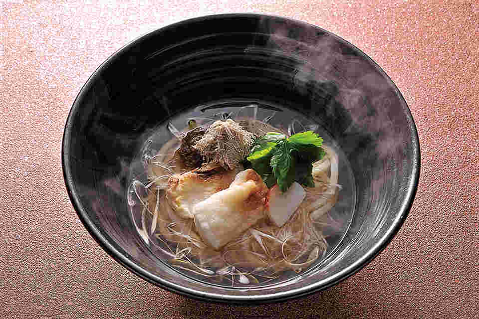 つるとんたんおすすめの焼餅のおうどん