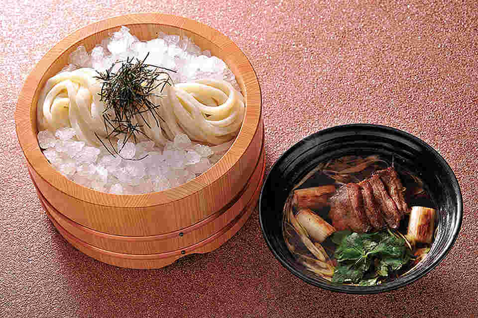 つるとんたんおすすめの鴨汁のおうどん