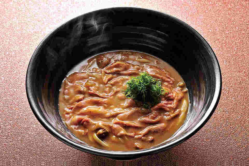 つるとんたんおすすめのしゃぶ肉カレーのおうどん