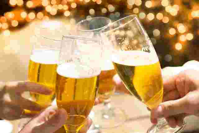 ビールでの乾杯