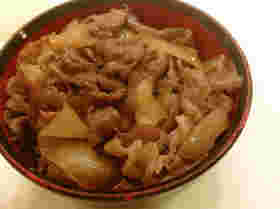 ダシダを使った牛丼のレシピ