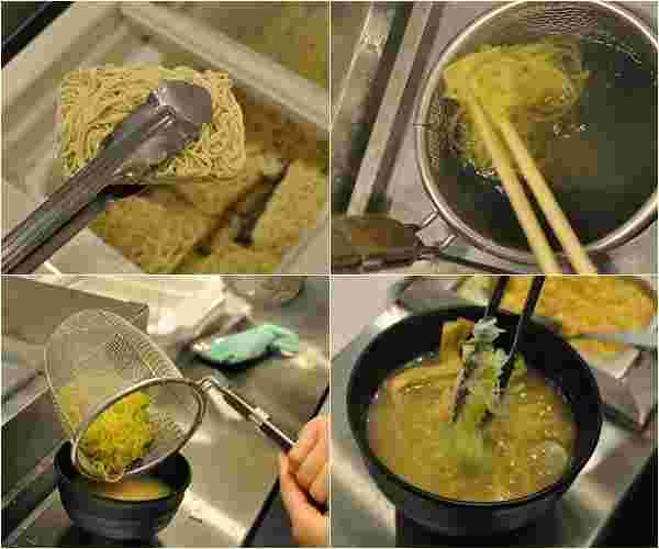 すたみな太郎でラーメンを作っているところ