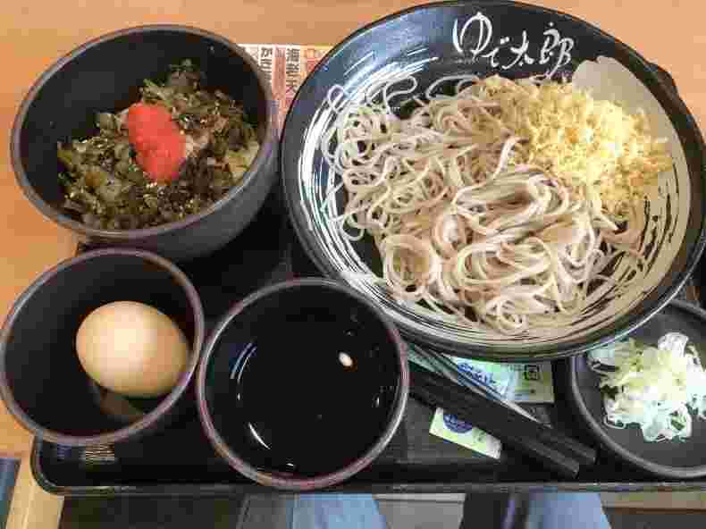 ゆで太郎の朝食メニュー
