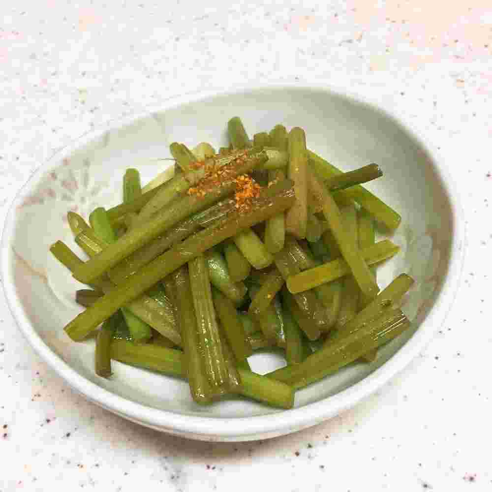サツマイモの茎のきんぴら