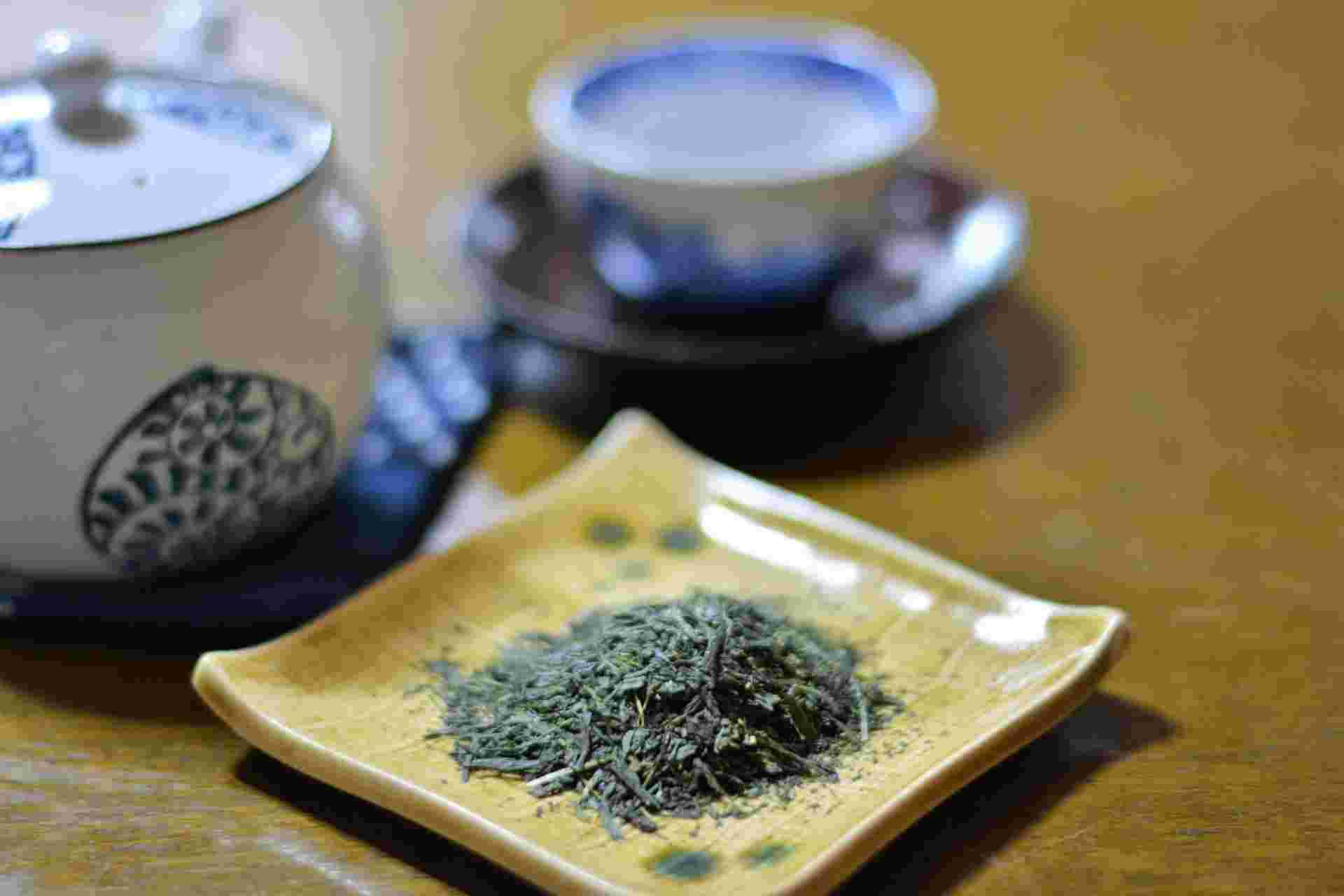 緑茶の茶葉