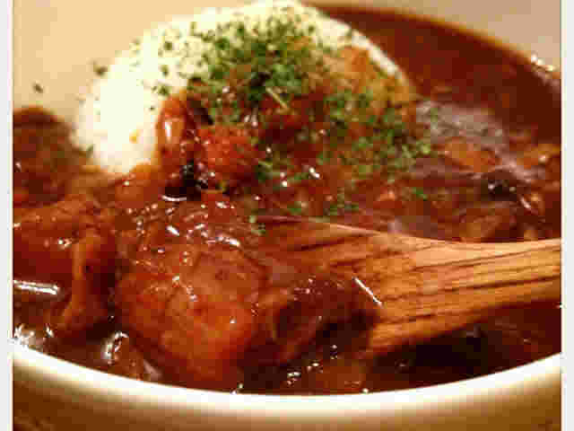業務スーパーの牛すじ肉を使ったカレー