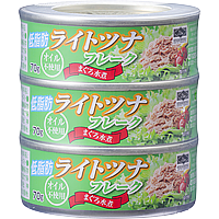 業務スーパーのツナ缶の低脂肪ライトツナまぐろ水煮3缶セット