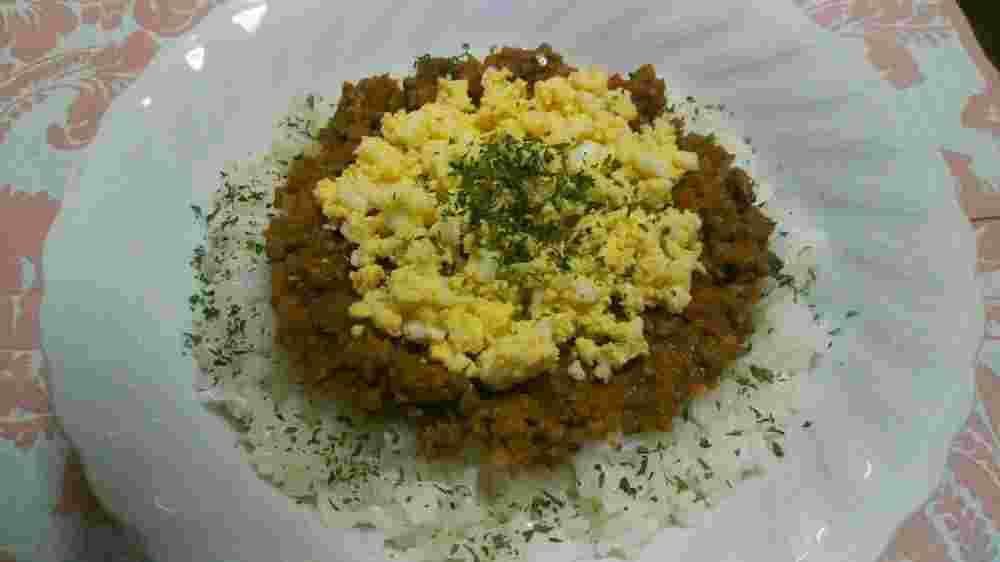 業務スーパーのはちみつを使ったドライカレー