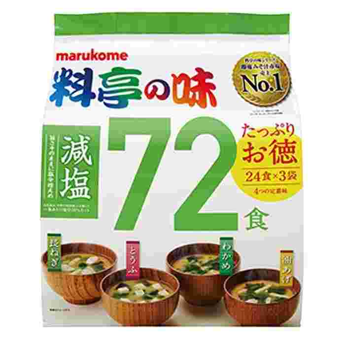 コストコで売っている減塩料亭の味72食入りの画像