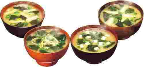 減塩料亭の味の味噌汁4種類の画像