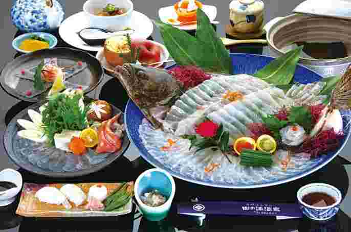 ひらめの懐石料理